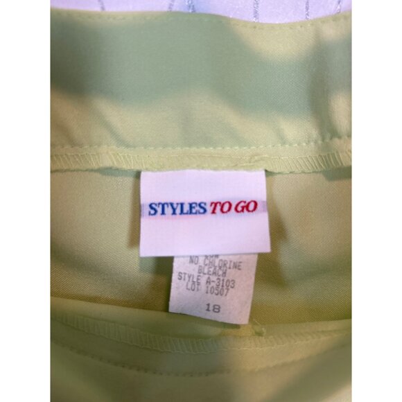 2/$30 Styles To Go‎ Dress Pants Women's Stirrups vintage 90's casual USA size 18 - Picture 6 of 9